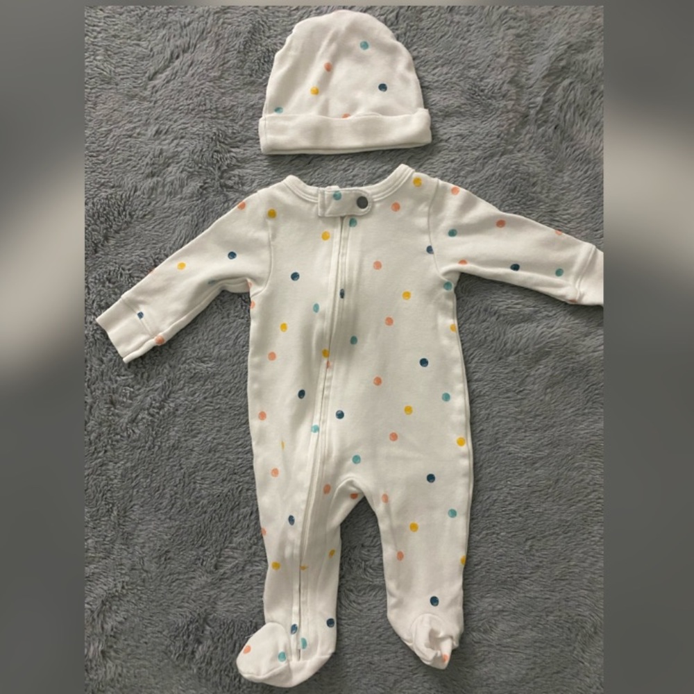 Trés Beau et Bello Baby Long Sleeve Sleep and Play - 0-3 Months
